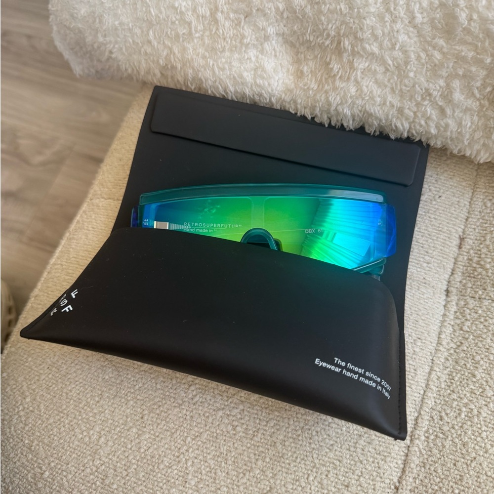 Retrosuperfuture Zed Shield Frame Sunglasses Back… - image 7